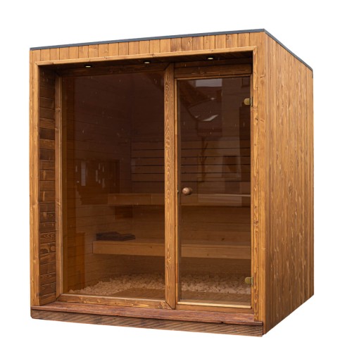 Sauna ogrodowa 2x2 m Świerkowy Azyl – nowoczesny design i komfortowy relaks