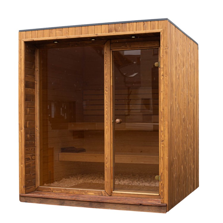 Sauna ogrodowa 2x2 m Świerkowy Azyl – nowoczesny design i komfortowy relaks