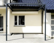 Pergola przyścienna Palermo 3×3 z regulowanym dachem tekstylnym – komfort i styl