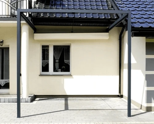 Pergola przyścienna Palermo 3×3 z regulowanym dachem tekstylnym – komfort i styl