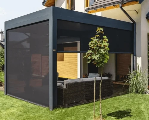 Pergola tarasowa z rolety screen ZIP – model Toscana 320×458,8 idealny do domu i ogrodu