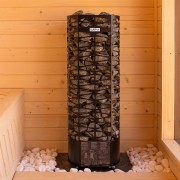 Piec Narvi 9 kW w saunie Rajska Góra – ogrzewanie elektryczne