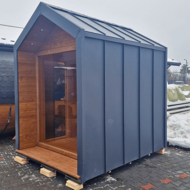 Sauna ogrodowa Rajska Góra – wnętrze o wysokim standardzie wykończenia